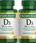 Nature's Bounty Vitamin D3-1000 Iu Rapid Release Softgels 250 Ea ( ) Pack Of 2