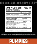 Axe & Sledge Supplements Pumpies Nitric Oxide Booster With Vasodrive-Ap And Nitrosigine Increase Pumps Performance And Recovery 20 Servings 100 Capsules