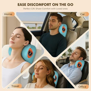Harrflow Neck Massager 2026 New Upgrade 3 In 1 Portable Massager With Heat &Comfortable Stretching ' adjustable Intensity For Neck & Shoulder Relaxation At Home Office Travel