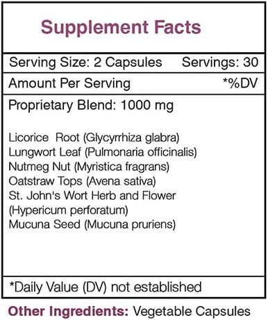 Secrets of the Tribe - Quit Secret, Withdrawal Support, Herbal Supplement Blend (60 Capsules)