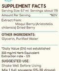 Maqui Berry B120 Alcohol-Free Herbal Extract Tincture, Super-Concentrated Maqui Berry (Aristotelia chilensis) 4 fl oz