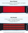 Feangli Red Light Therapy Infrared Light Therapy Belt For Body Waist Back Shoulder Leg Knee Muscle Relief Led 660Nm 850Nm Wearable Large Red Light Belt With Timer Remote Ideal For Woman Man