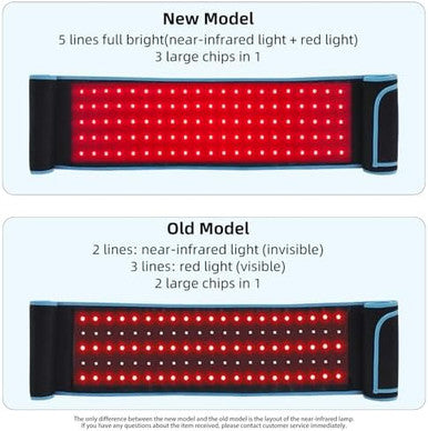 Feangli Red Light Therapy Infrared Light Therapy Belt For Body Waist Back Shoulder Leg Knee Muscle Relief Led 660Nm 850Nm Wearable Large Red Light Belt With Timer Remote Ideal For Woman Man