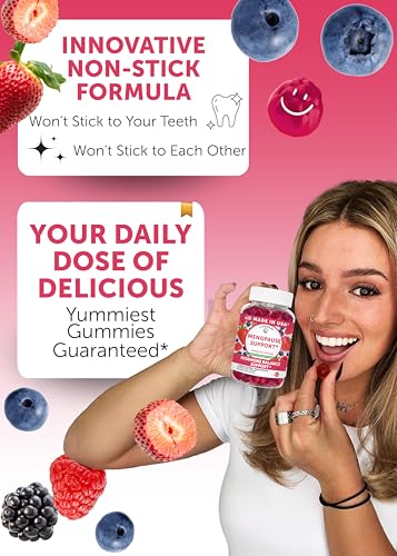 Lunakai Usa Made Menopause Relief Gummies Natural Menopause Supplements For Women With Black Cohosh & L-Theanine Daily Support For Hot Flashes Night Sweats & Hormonal Balance 60Ct