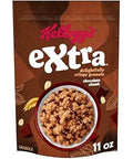 Kellogg's Extra Granola, Whole Grain, On-the-Go Snacks, Chocolate Chunk, 11oz Bag (1 Bag)