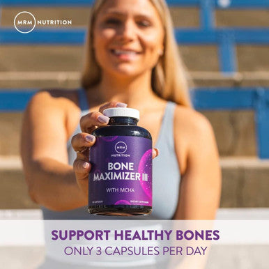 Mrm Nutrition Bone Maximizer Iii With Mcha + Vitamin D3 + Vitamin K2 Bone Health High Potency Key Vitamins And Minerals For Bones 50 Servings