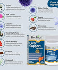 Herbion Naturals Liver Support Herbal Blend With Milk Thistle Supports Healthy Liver Function Promotes Detoxification Supports Appetite 60 Vegicaps (Pack Of 48)