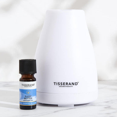 Tisserand Aromatherapy | Sleep Better | Aroma Spa Diffuser With Lavender, Jasmine & Sandalwood Diffuser Oil | 100% Pure Essential Oil Diffuser Set | 1 X 9Ml