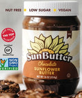 SunButter Chocolate Sunflower Seed Butter 16 oz (6 Pack of 6) Nut Free Spread with 7g PlantBased Protein Roasted Rich & Savory Flavor Smooth Texture Vegan Kosher & NonGMO