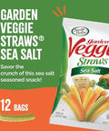 Sensible Portions Veggie Straws Sea Salt Flavor GlutenFree Chips 7 Ounce Bag 12Pack