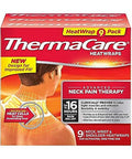 Thermacare Heat Wraps For Neck & Shoulder Pain Relief Portable Adhesive Heating Pads With 16-Hour Therapeutic Heat Drug-Free Muscle & Joint Soothing Patches Large (Pack Of 9)