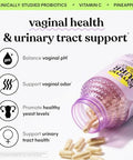 Lemme Purr & Debloat Capsule Bundle - Vaginal Health Supplement For Women Debloat Capsules For Bloating & Gas Relief Probiotics & Prebiotics - Gluten Free Non-Gmo - 60 Ct. Each