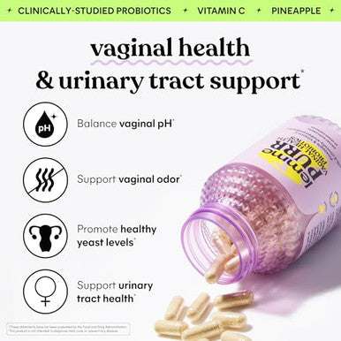 Lemme Purr & Debloat Capsule Bundle - Vaginal Health Supplement For Women Debloat Capsules For Bloating & Gas Relief Probiotics & Prebiotics - Gluten Free Non-Gmo - 60 Ct. Each