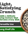 Food to Live Tuxedo Sesame Seeds, 2 Pounds - Black and White Sesame Seed Mix, Ideal for Sushi, Rice, Salad, and Poke Bowls, Vegan, Kosher, Bulk