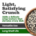 Food to Live Tuxedo Sesame Seeds, 2 Pounds - Black and White Sesame Seed Mix, Ideal for Sushi, Rice, Salad, and Poke Bowls, Vegan, Kosher, Bulk