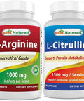 Best Naturals L-Arginine 1000 mg & L-Citrulline 1500mg
