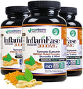 Ecostream Naturals Pack Of 3 Natural Advanced Inflamease With Turmeric Curcumin Enzymes And Boswellia Vegetarian (Packaging May Vary)