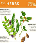 Himalaya Hello Energy Herbal Supplement With Ashwagandha Amla Haritaki Daily Energy Support Positivity Metabolism Caffeine Gluten Nongmo Vegan 60 Capsules 30 Day Supply