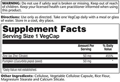 Solaray Zinc Citrate 50Mg Immune Function, Cellular & Skin Health Support Easy Digestion Formula 60Ct