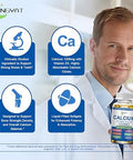 Calcium Supplements for Women Calcium 1200 mg with Vitamin D3 and K2 High Absorption Extra Strength Calcium Citrate for Bone Health Strength Density Muscle Heart Support Slow Release NonGMO