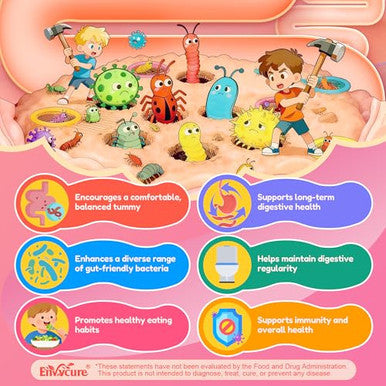 Envycure Toddlers 2 4 & Kids 4+ Para Clean Gut Health Gummies 120Ct