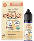 Legendairy Milk Vitamin D Drops For Infants Organic Baby Vitamin D3 K2 Liquid 400 Iu Vegan For Newborns Toddlers & Kids Childrens Supplement For Strong Bones & Teeth Sugar Free 90 Servings