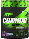 Musclepharm Combat Bcaa + Recovery Powder 10G Of Branchedchain Amino Acids And Essential Amino Acids Blue Raspberry 30 Servings