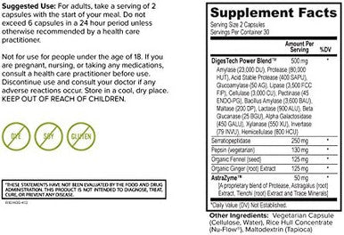 Onnit Labs Digestech Professional Grade AllNatural Digestive Enzymes Supplement 60 Count