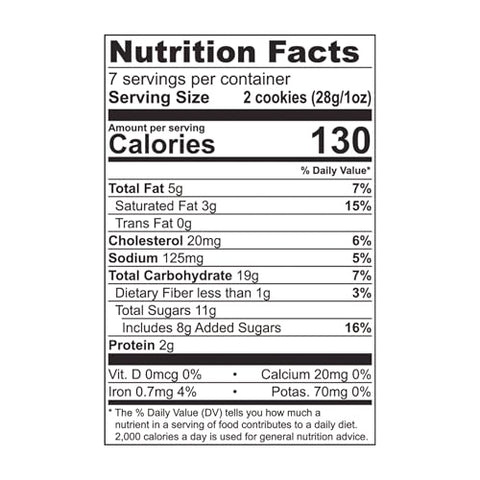 TATES BAKE SHOP Oatmeal Raisin Cookies, 7 OZ
