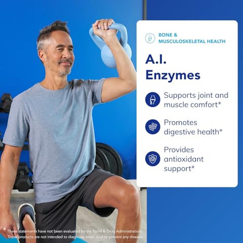 Pure Encapsulations A.I. Enzymes Balanced Plant Enzyme Formula For Joint Muscle And Digestive Support 120 Capsules