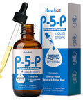 Duwhot P5P Vitamin B6 25Mg Pyridoxal-5-Phosphate Activated B6 Liquid Drops For Women & Men Energy Support Balance Nervous System Health 2 Fl Oz