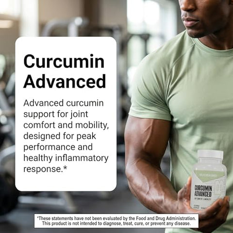 Nutrabio Curcumin Advanced Digestion & Joint Support Complex With Bromelain Ginger Root Extract Bioperine And Astragin 60 Vegetable Capsules