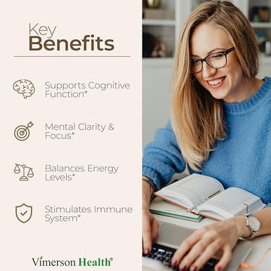 Mushroom 10x Complex with Lions Mane Extract Turkey Tail Cordyceps Reishi Shiitake Chaga & Maitake for Cognitive Support Vegan Mushroom Supplement Blend for Natural Energy & Focus 60 Capsules