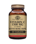 Solgar Vitamin C 1500 Mg With Rose Hips - 90 Tablets - Antioxidant & Immune Support - Non-Gmo Vegan Gluten Free Dairy Free Kosher - 90 Servings
