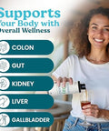 Atlantic Naturals 1 Day Colon Cleanse Full Body Detox Drink Sea Moss Supplement for Women and Men Gut Health Kidney and Liver Immune Energy Enhancer Gut Cleanse Lemon Flavor Juice 8 fl oz