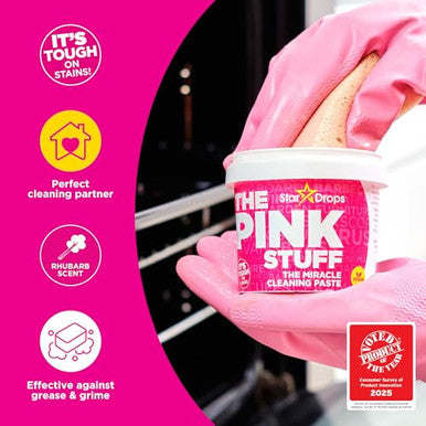 Stardrops - The Pink Stuff - The Miracle Cleaning Paste And Multi-Purpose Spray 2-Pack Bundle (1 Cleaning Paste 1 Multi-Purpose Spray)