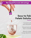 Buried Treasure Folate Drops Methylated B9 (Calcium L5 Methyltetrahydrofolate) Supports Energy Production Heart Health And Pregnancy 5Mthf Supplement Vegan Safe 120 Servings