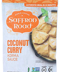 Saffron Road Coconut Curry Simmer Sauce, 7oz - Non-GMO, Gluten Free, Halal, Kosher, Vegetarian