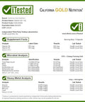 California Gold Nutrition Vitamin D3 + K2 180 Veggie Capsules