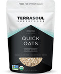 Terrasoul Superfoods Organic Instant Quick Oats 2.5 Lbs Premium Grade Non-GMO Gluten- Breakfast Essential