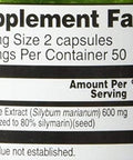 Vitacost Milk Thistle Extract - Standardized - 600 Mg Per Serving - 200 Capsules