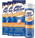 Alka-Seltzer Energy Boost: Caffeine & Guarana, B Vitamins, Supports Mental Alertness And Physical Energy, Daily Energy Supplement, Fizzy Tablets, Sugar-, Light Tropical Punch Flavor, 30Ct