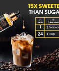 SubSugar Monk Fruit Drops Pure Liquid Monk Fruit Sweetener, No Erythritol Sugar Alternative, Concentrated Syrup, Zero Calorie, Sugar-Free for Keto, Coffee, Tea, Food, Kosher, Non-GMO (8 oz)