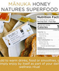 PURITI Genuine Raw Manuka Honey Snaps On The Go - UMF 10+ (MGO300+) 21 x 0.18oz Individual Snap Packets, Single Serve Honey Sticks for Tea, Travel & Snacks, Certified, Authentic Made in New Zealand