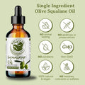Bella Terra Oils - Organic Squalane Oil 4 Oz - Dive Into Organic Olive-Derived Ideal For Skin And Hair High In Vitamin E Promotes Supple & Radiant Skin