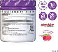 Bluebonnet Nutrition Extreme Edge Nitro Powder Nitric Oxide Precursor Increase Blood Flow Soy Gluten Vegan Raspberry Flavor 3.7 Oz 30 Servings