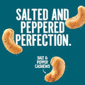 Emerald Nuts Salt and Pepper Seasoned Cashews (1Pack) 5 Oz Resealable Bag Kosher Certified NonGMO Contains No Artificial Preservatives Flavors or Synthetic Colors