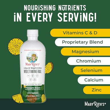Maryruth's Liquid Morning Multivitamin (Strawberry) & Liquid Nighttime Multimineral (Pineapple)