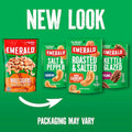 Emerald Nuts Salt and Pepper Seasoned Cashews (1Pack) 5 Oz Resealable Bag Kosher Certified NonGMO Contains No Artificial Preservatives Flavors or Synthetic Colors