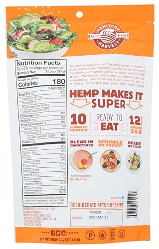 Manitoba Harvest Shelled Hemp Seeds, 8 oz